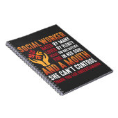 ソーシャルワーカー女性教育者ソーシャルワーキングガール ノートブック (右側)