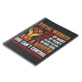 ソーシャルワーカー女性教育者ソーシャルワーキングガール ノートブック (左側)