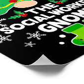 ソーシャルワーカー格言クリスマスファミリーホリデークリスマス ポスター (角)