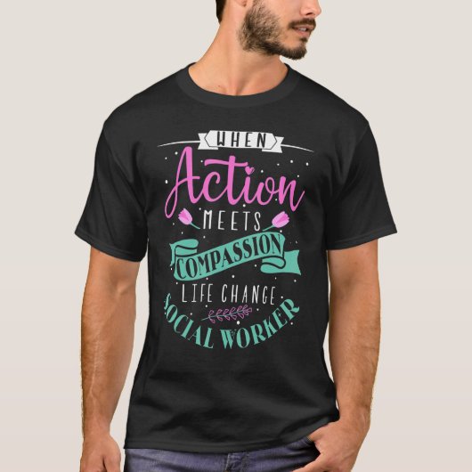 ソーシャルワーカー への感謝 Tシャツ (正面)
