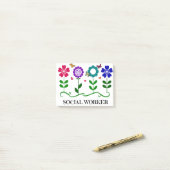 ソーシャルワーカー ポストイット (デスク上)