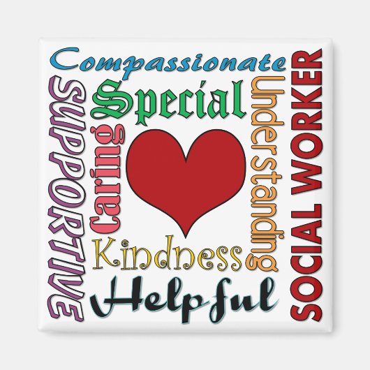 ソーシャルワーカー マグネット (正面)