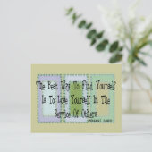 ソーシャルワーカー(マハンダスガンジー引用文) ポストカード (スタンド正面)