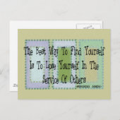 ソーシャルワーカー(マハンダスガンジー引用文) ポストカード (正面/裏面)