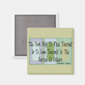 ソーシャルワーカー(マハンダスガンジー引用文) マグネット (正面/裏面)