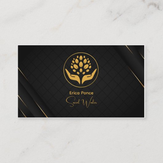 ソーシャルワーカー 名刺 (正面)