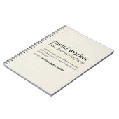 ソーシャルワーカー（名詞） ノートブック (左側)