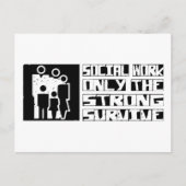 ソーシャルワーカー 生き残れ ポストカード (正面)