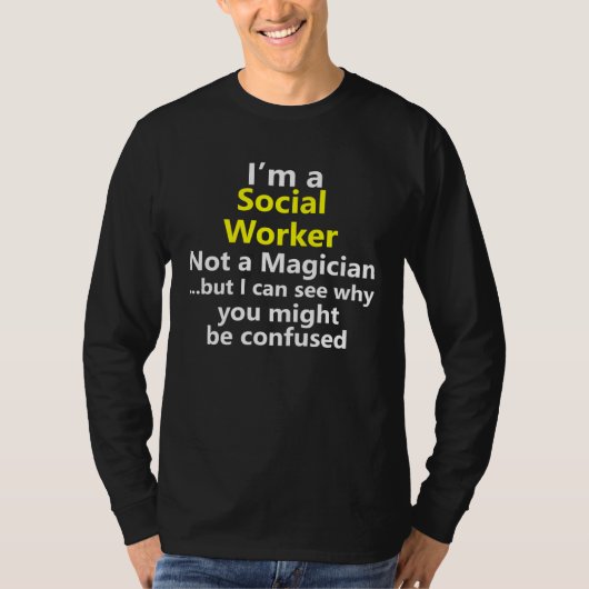 ソーシャルワーカー 職種 キャリア 仕事 職業 Tシャツ (正面)