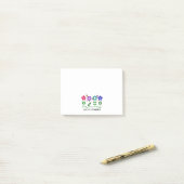 ソーシャルワーカー…花、ハート、蝶 ポストイット (デスク上)