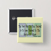 ソーシャルワーカー(Mahandas Gandhiの引用文) 缶バッジ (正面&裏面)