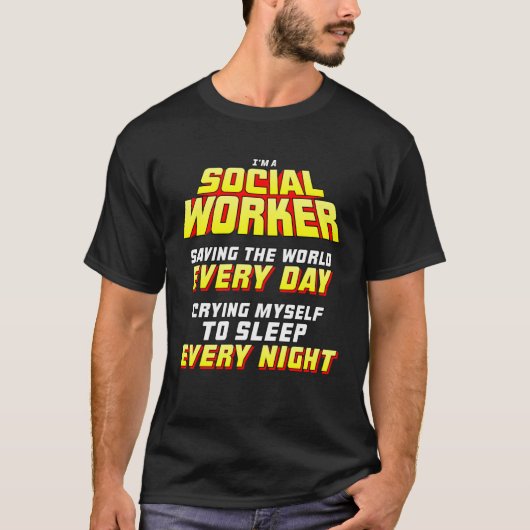 ソーシャルワーカー Tシャツ (正面)