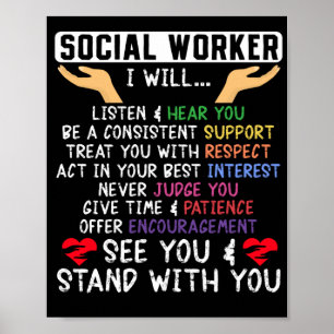 ソーシャルワーカーSocial Worker聞 Iが…聞く ポスター
