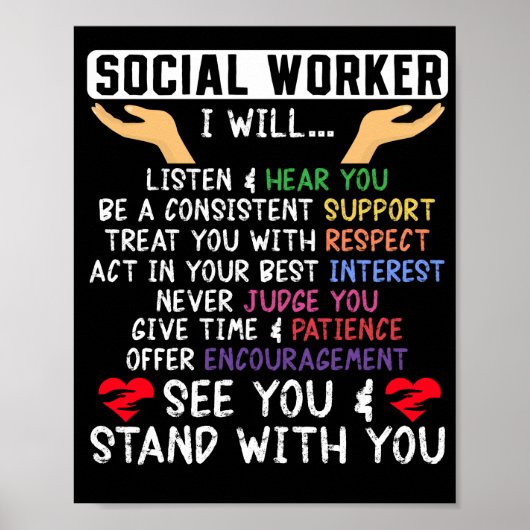 ソーシャルワーカーSocial Worker聞 Iが…聞く ポスター (正面)