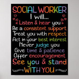 ソーシャルワーカーSocial Worker聞 Iが…聞く ポスター
