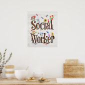 ソーシャルワーカ感動的ー&やる気を起こさせる ポスター (キッチン)