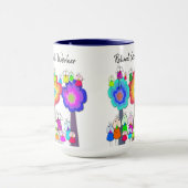 ソーシャルワーカ退職したーマグ マグカップ (中央)