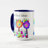 ソーシャルワーカ退職したーマグ マグカップ (正面左)