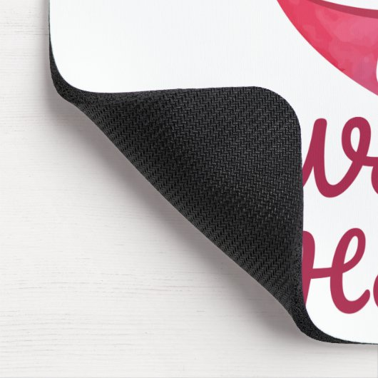 ソーシャルワークはソーシャルワーカーのハート作品 マウスパッド (コーナー)