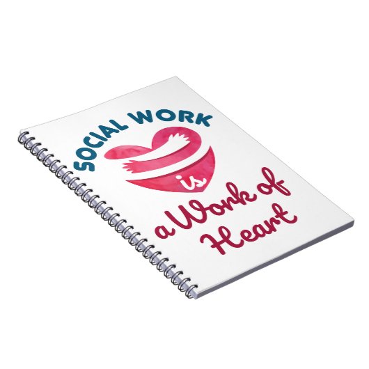 ソーシャルワークはソーシャルワーカーハートの仕事 ノートブック (右側)