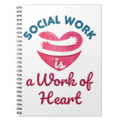 ソーシャルワークはソーシャルワーカーハートの仕事 ノートブック (正面)