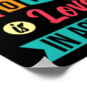 ソーシャルワークは愛の学校ギフト精神衛生 ポスター (角)