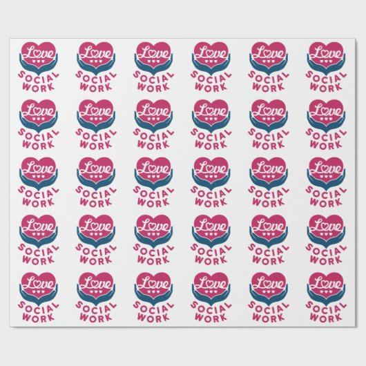 ソーシャルワークを愛するソーシャルワーカーの評価 ラッピングペーパー (フラット)