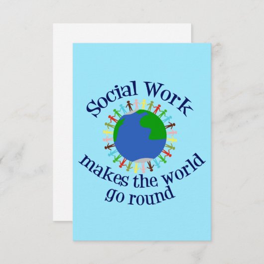 ソーシャルワーク感動的引用文ワールドカード (正面/裏面)