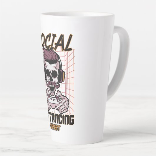 ソーシャル分散の専門家ゲームデザイン カフェラテマグ (右アングル)