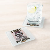 ソーシャル分散の専門家ゲームデザイン ガラスコースター (アングル)