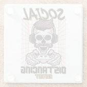 ソーシャル分散の専門家ゲームデザイン ガラスコースター (裏面)