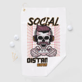 ソーシャル分散の専門家ゲームデザイン ゴルフタオル (インサイチュ)