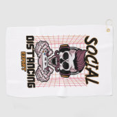 ソーシャル分散の専門家ゲームデザイン ゴルフタオル (横)