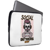 ソーシャル分散の専門家ゲームデザイン ラップトップスリーブ (正面右)