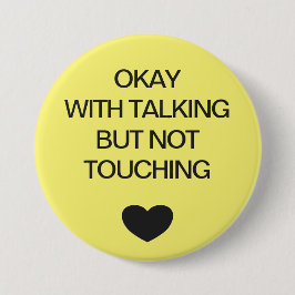 ソーシャル分散の色コード黄色 缶バッジ