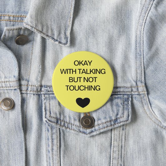 ソーシャル分散の色コード黄色 缶バッジ (インサイチュ)