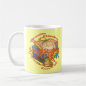 ソーシャル勉強先生モットー コーヒーマグカップ (左)