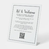 ソーシャル流通レストランQRコードの指示 台座サイン (正面)