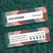 ソーシャル自然アイコストライプン付き手作り波状アイコン スキニー名刺