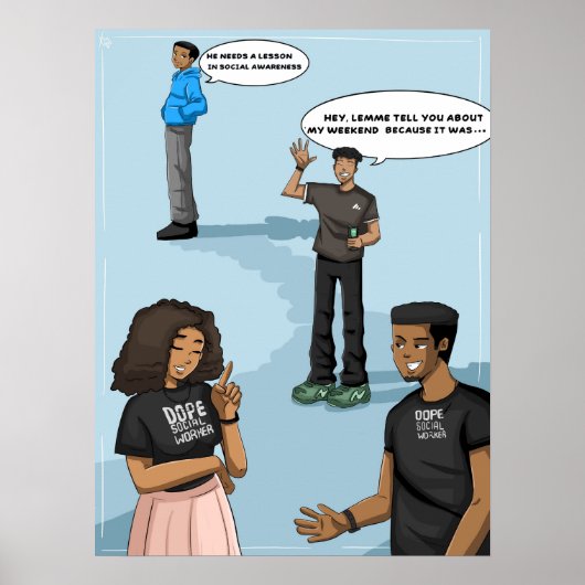 ソーシャル認識度（マット） ポスター (正面)