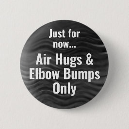 ソーシャル距離の空気ハグエルボー結婚ブズ 缶バッジ