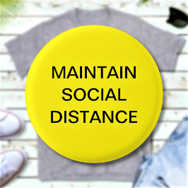 ソーシャル距離の管理カスタム文字のピンバック 缶バッジ