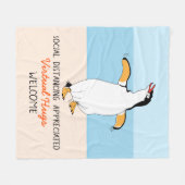 ソーシャル配信仮想ハグウェルカム フリースブランケット (正面(横))