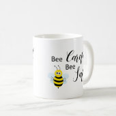 ソーシャル配信引用文は安全にかわいいビー コーヒーマグカップ (正面右)