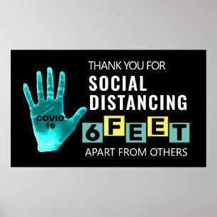 ソーシャル配信6足Covid 19 ポスター