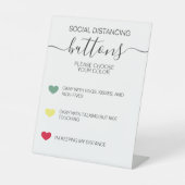 ソーシャル配布のカラーコード命令 台座サイン (正面)