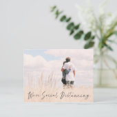 ソーシャル配結婚信写真の発表日 ポストカード (スタンド正面)