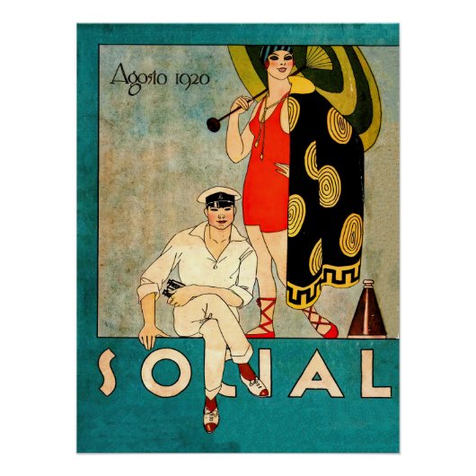 ソーシャル雑誌の表紙 ポスター (正面)