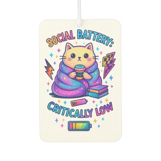 ソーシャル電池の批評的.... カーエアーフレッシュナー (正面)