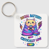 ソーシャル電池の批評的.... キーホルダー (正面)